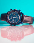 Omega Speedmaster Moonphase Blue Dial 44.25 mm Blue ceramic Strap 304.93.44.52.03.001 - WATCHXNYC