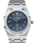 Audemars Piguet Royal Oak 39mm Blue Dial Stainless Steel 15202ST.OO.1240ST.01 - WATCHXNYC