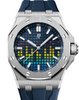 Audemars Piguet Royal Oak Offshore 43mm Blue Dial Titanium 15600TI.OO.A343CA.01 - WATCHXNYC