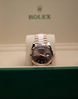 Rolex Oyster 40 mm Chocolate Dial 18 kt Everose Gold President, Semi-Circular Three-Piece Links 228235-0053 - WATCHXNYC