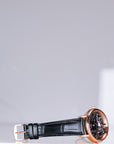 Breguet Tradition 40 mm Black Dial 18k Rose Gold Black Leather Strap 7057BR/G9/9W6 - WATCHXNYC