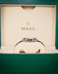 Rolex Day-Date 36mm Olive Green Dial Everose Gold 128235 - WATCHXNYC