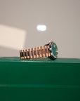 Rolex Day-Date 36 36 mm Green Aventurine Set With Diamonds Dial 18 kt Everose Gold President Bracelet 128235-0068 - WATCHXNYC