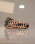 Rolex Day-Date 36 36 mm Green Aventurine Set With Diamonds Dial 18 kt Everose Gold President Bracelet 128235-0068 - WATCHXNYC