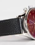 IWC Schaffhausen Portugieser Chronograph Year of the Dragon 41 mm Red Dial Stainless Steel Black Strap IW371629 - WATCHXNYC