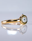 Cartier Baignoire Mini 24.6 mm x 18.7 mm Silver Dial 18k Yellow Gold Bracelet WGBA0044 - WATCHXNYC