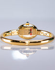 Cartier Baignoire Mini 24.6 mm x 18.7 mm Silver Dial 18k Yellow Gold Bracelet WGBA0044 - WATCHXNYC