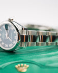 ROLEX DATEJUST 31 MM BRIGHT BLUE DIAL OYSTERSTEEL OYSTER BRACELET 278240 - WATCHXNYC