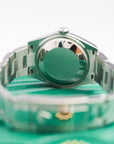 ROLEX DATEJUST 31 MM BRIGHT BLUE DIAL OYSTERSTEEL OYSTER BRACELET 278240 - WATCHXNYC