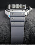 Cartier Santos 47.5 mm x 39.8 mm Large Steel Black Dial Bracelet WSSA0039 - WATCHXNYC