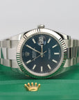 2025 Rolex Datejust Oyster Blue Dial 41mm 126334 - WATCHXNYC