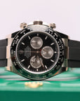 Rolex Cosmograph Daytona 40 mm Bright Black and Steel Dial 18 kt White Gold Oysterflex Bracelet 126519ln-0002 - WATCHXNYC