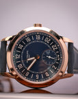 Patek Philippe Complications Blue Dial Rose Gold Case Blue Strap 42 mm 5224R-001 - WATCHXNYC