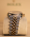 Rolex Datejust 36 36 mm White Mother-Of-Pearl Set With Diamonds Dial Oystersteel and 18k Yellow Gold Jubilee Bracelet 126233-0023 - WATCHXNYC