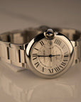 Cartier Ballon Bleu 40 mm Steel Silver Dial Bracelet WSBB0040 - WATCHXNYC
