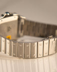 Cartier Santos Large 47.5 mm x 39.8 mm Silver Dial Steel Bracelet WSSA0018 - WATCHXNYC