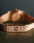 Audemars Piguet Royal Oak Mini Frosted Gold Quartz 23 mm Pink Dial 18-Carat Pink Gold Bracelet 67630OR.GG.1312OR.01 - WATCHXNYC