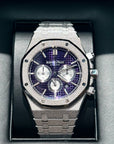 Audemars Piguet Royal Oak 41mm Purple Dial Frosted White Gold 26331BC.GG.1224BC.01 - WATCHXNYC