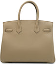 HERMES Birkin 25 Togo Beige Marfa Gold Hardware - WATCHXNYC