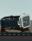 Patek Philippe Cubitus 45mm Sunburst Blue Dial Platinum 5822P-001 - WATCHXNYC