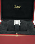 Cartier Tank Must Small 29.5 mm x 22 mm Silver Dial Steel Black Strap WSTA0135 - WATCHXNYC