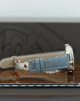 Patek Philippe Complications World Time Carbon Dial Blue Strap 38.5 mm 5231G-001 - WATCHXNYC