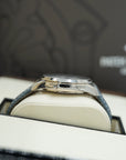 Patek Philippe Complications 40 mm Blue Dial 18K White Gold Leather Strap 5330G-001 - WATCHXNYC