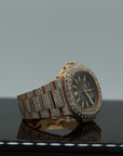 Patek Philippe 5980/1R-001 Nautilus 40.5mm Black Gradient Dial Rose Gold - WATCHXNYC