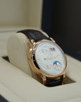 A. Lange & Sohne LANGE 1 MOON PHASE 38.5 mm Silver Dial 18K Pink Gold Leather Strap 192.032 / LSLS1924AD - WATCHXNYC