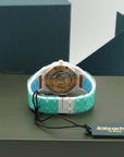 Audemars Piguet Royal Oak Selfwinding 34 mm Silver Dial White Ceramic Bracelet 77350CB.OO.1266CB.01 - WATCHXNYC