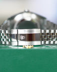 Rolex Datejust 41 41 mm Bright Black Dial with Diamonds Oystersteel and White Gold Jubilee Bracelet 126334-0012 - WATCHXNYC