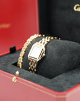 Cartier Panthère Small Yellow Gold Silver Dial Double Loop Bracelet WGPN0046 - WATCHXNYC