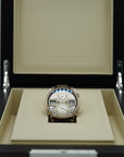 A. Lange & Sohne Zeitwerk Decimal Strike 44.2 mm Silver Dial 18k Honey Gold Leather Strap 143.050 / LSLS1436AA - WATCHXNYC