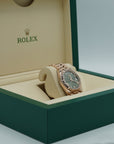 Rolex Oyster 40 mm Olive Green Dial 18 kt Everose Gold President, Semi-Circular Three-Piece Links 228235-0025 - WATCHXNYC