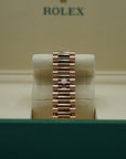 Rolex Oyster 40 mm Diamond-Paved Dial 18 kt Everose Gold President, Semi-Circular Three-Piece Links 228235-0036 - WATCHXNYC