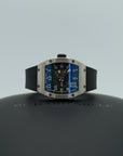 Richard Mille RM005 White Gold 38 mm x 45 mm Transparent Dial White Gold Rubber Strap - WATCHXNYC