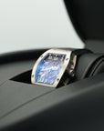 Richard Mille RM005 White Gold 38 mm x 45 mm Transparent Dial White Gold Rubber Strap - WATCHXNYC