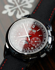 Patek Phillippe Grand Complications Chronograph 41mm Red Dial Platinum Fabric Strap 5270P-017 - WATCHXNYC