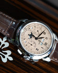 Patek Philippe 5270P-001 Grand Complications 41mm Salmon Dial Platinum - WATCHXNYC