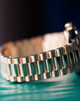 Rolex Day-Date 36 mm Champagne-Colour Set With Diamonds Dial 18k Yellow Gold President Bracelet 128348rbr-0080 - WATCHXNYC