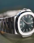 Patek Philippe 5711/1A-014 Nautilus 40mm Olive Green Dial Stainless Steel - WATCHXNYC