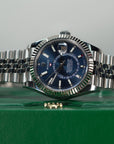 Rolex Sky-Dweller 42 mm Bright Blue Dial Oystersteel Jubilee Bracelet. 336934-0006 - WATCHXNYC