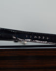 Patek Philippe Calatrava Gray Satin Dial White Gold Case Leather Black Leather 39mm 6119G-001 - WATCHXNYC