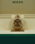 Rolex Day-Date 40 mm Champagne-Colour Dial 18k Yellow Gold President Bracelet 228238-0003 - WATCHXNYC