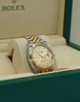 2025 Rolex Datejust 36 mm Champagne-Colour Set With Diamonds Dial Oystersteel and 18k Yellow Gold Jubilee Bracelet 126233-0017 - WATCHXNYC
