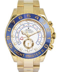 Rolex Yacht-Master II 44mm White Dial Yellow Gold 116688 - WATCHXNYC