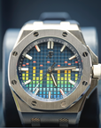 Audemars Piguet Royal Oak Offshore 43mm Blue Dial Titanium 15600TI.OO.A343CA.01 - WATCHXNYC