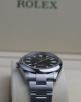 Rolex Oyster Perpetual 41 mm Bright Black Dial Oyster steel Bracelet 124300-0002 - WATCHXNYC
