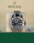 Rolex Yacht-Master 37 mm Slate Dial Oystersteel And Platinum Oyster Bracelet 268622-0002 - WATCHXNYC