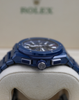 HUBLOT Big Bang Integrated Blue Ceramic 42 mm Transparent Dial Polished Blue Ceramic Bracelet 451.EX.5123.EX - WATCHXNYC